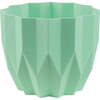 Кашпо Геометрия 2,2л мята с дренаж. вставкой КШ-5811 /24шт/ПП