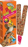 Лакомство д/птиц Палочки Веселый попугай д/средих попугаев Фрукты+Ягоды 2шт/25шт/731/Зоомир