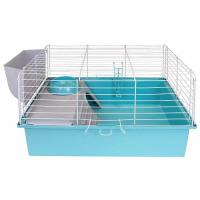Клетка д/круп. грыз Дарэлл РОДЖЕР 60 №1 складная 58*40**34см бирюз-бел/41694/Дарэлл