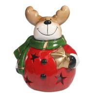 Фигура Олень с звездой со светодиод.подсв. L15W14H16см 714482/W120