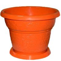 Цветочный горшок №4 4л терракотовый с поддоном