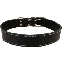 Ошейник кожа 45мм двойной 63-72см/00045014/Каскад