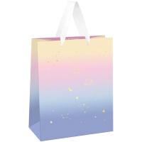 Пакет подарочный 11*14*6,5см "Universe" фольга  мат ламинация MESHU /Рельеф