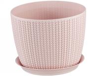 Кашпо ВЯЗАНИЕ 1,9л чайная роза М3120 Кашпо ВЯЗАНИЕ 1,9л чайная роза М3120