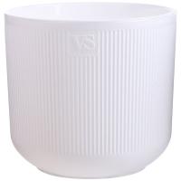 Кашпо Росси VipSet 4,4л белый с вставкой /8шт/ЭД