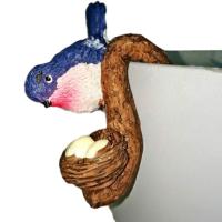 Навесная фигурка  Птичка в гнезде /1070/ Навесная фигурка  Птичка в гнезде /1070/