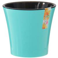 Кашпо Арте 5л мятный с черной вставкой Кашпо Арте 5л мятный с черной вставкой