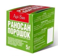 РЕЦЕПТ Раносан порошок от укусов, трещин, ран 5г/100шт/АС