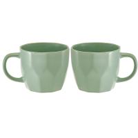 Набор кружек 400мл Balance (2шт) светло-зеленый в инд. упак. Ф11-081L/2 /24шт/Rosario 