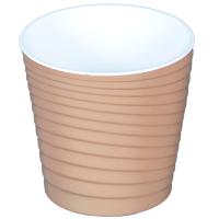 Кашпо Bloom 2,7л латте с вставкой А011 /20шт/Арз