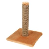 Когтеточка УЮТ Столбик Mini джут бежевая 30*30*35см/НТ02С/Евро