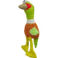 Игрушка с Индюшонок с пищалкой желто-салатовый текстиль 40х12см/Ти141/Евро