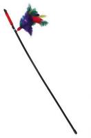 Игрушка для кошек Дразнилка удочка Волшебное перо 46см К2120 Игрушка для кошек Дразнилка удочка Волшебное перо 46см К2120