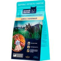 Кошки Ночной охотник 400г квадропакет 4 мяса с облепихой д/взр.кошек/20шт/ЧЗ