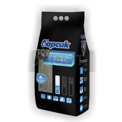 Наполнитель Барсик EXTRA комкующийся 8л Наполнитель Барсик EXTRA комкующийся 8л