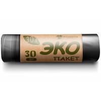 Мешки д/мусора 30л (30шт) ПНД ЭКО прочные 15мкм 50*55см /20шт/