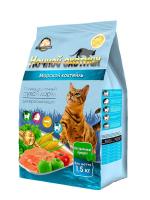 Корм для кошек Ночной охотник 1,5кг морской коктейль сухой