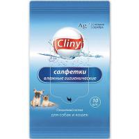 Салфетки Cliny гигиенические, влажные 10 шт Салфетки Cliny гигиенические, влажные 10 шт