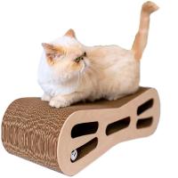 Когтеточка-лежанка Зверье мое картон восьмерка средняя с игрушкой 53*21*16см Когтеточка-лежанка Зверье мое картон восьмерка средняя с игрушкой 53*21*16см