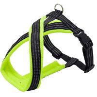 Шлейка нейлон 25мм Премиум Х-образная с подкладкой зеленая обхв.груди 60-70см/01225016-05/Каскад