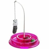 Игрушка для кошек Лабиринт круглый с двумя мячиками и дразнилкой 28*5*28см ДИ1108-2 Игрушка для кошек Лабиринт круглый с двумя мячиками и дразнилкой 28*5*28см ДИ1108-2