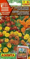 Аэлита Бархатцы Хеппи карликовые, смесь окрасок 7шт 