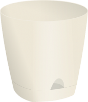 Цветочный горшок Амстердам 8л сливочный с поддоном ING6202СЛ 