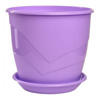 Цветочный горшок Венеция 3,1л лавандовый с поддоном