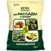 Грунт Гера KEVA BIOTERRA для Рассады и Овощей 10л  8шт