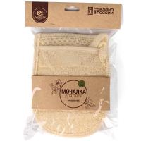 Мочалка-рукавица д/тела 21-16см из люфы МЛ-20Р /30шт/ АкваМаг