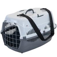 Переноска Спутник №3 ZooM с металлической дверцей сер-бел до 15кг 58*41*36см/4293/Дарэлл