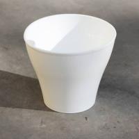 Кашпо Афина 1л белый со вставкой