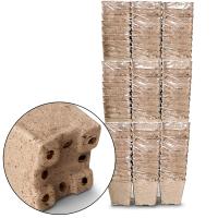 Торфяные горшки 95*95мм*100мм квардратные улучш.дно 90шт ГазонCity