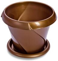 Кашпо "Флориана" 2,8л золото Д215 С386ЗОЛ