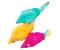 Игрушка для кошек Мышь меховая с пером 8см блистер Игрушка для кошек Мышь меховая с пером 8см блистер