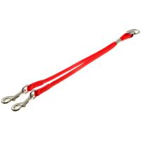 Сворка регулируемая с вертлюгом  лента-чулок 8мм красная 79-0029/Пет Лайн Сворка регулируемая с вертлюгом  лента-чулок 8мм красная 79-0029/Пет Лайн