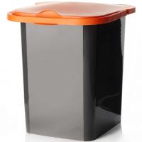 Контейнер для мусора 18л ПУРО оранжевый М2475