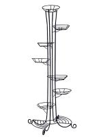 Подставка М. напольная на 7 горшков Бабочка М0000031
