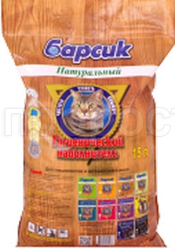 Наполнитель Барсик Натуральный 15 л  Наполнитель Барсик Натуральный 15 л
