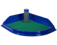 Туалет д/собак РОККИ со столбиком угловой 50*43см/2933 Туалет д/собак РОККИ со столбиком угловой 50*43см/2933