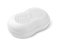 Мыльница закрытая Вояж с щеткой снежно-белый С13 /38шт/Мартика