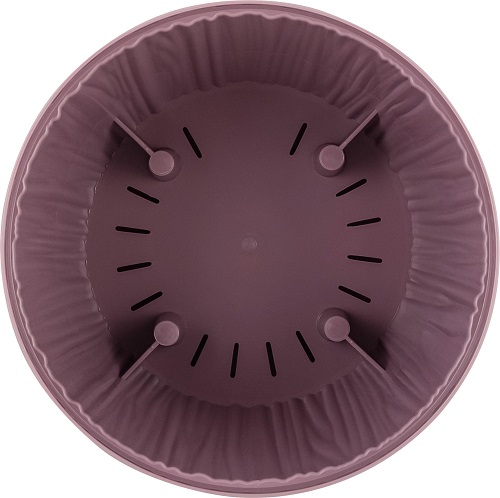 Кашпо Барселона D155 1,8л морозная слива с прик. под. IG6230 /16шт/ПР