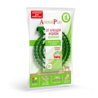 Ошейники Энимал Плей БИО д/собак и щенков п/блох и п/клещей зеленый 75см/24шт/АР05-00830