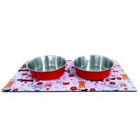 Магнитный коврик 30,5*22,8см с мисками "ВЕСЕЛЫЕ ЖИВОТНЫЕ" 280 мл/ Магнитный коврик 30,5*22,8см с мисками "ВЕСЕЛЫЕ ЖИВОТНЫЕ" 280 мл/
