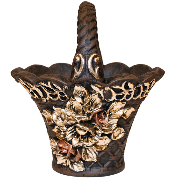 Фигура Корзина с цветами пластик ПИ-131