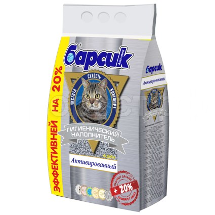Наполнитель Барсик Активированный 4,54л Наполнитель Барсик Активированный 4,54л