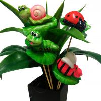 Стикер Букашки на листе /1069/ Стикер Букашки на листе /1069/