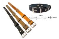 Ошейник кожа 25мм 1сл Стандарт рыжий 44-56см/010025 Ошейник кожа 25мм 1сл Стандарт рыжий 44-56см/010025