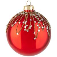 Шар Конфетти 8см красный 108537