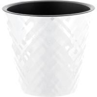 Кашпо Манхэттен D190 3,3л белоснежный жасмин с вставкой IG6702 /9шт/ПР